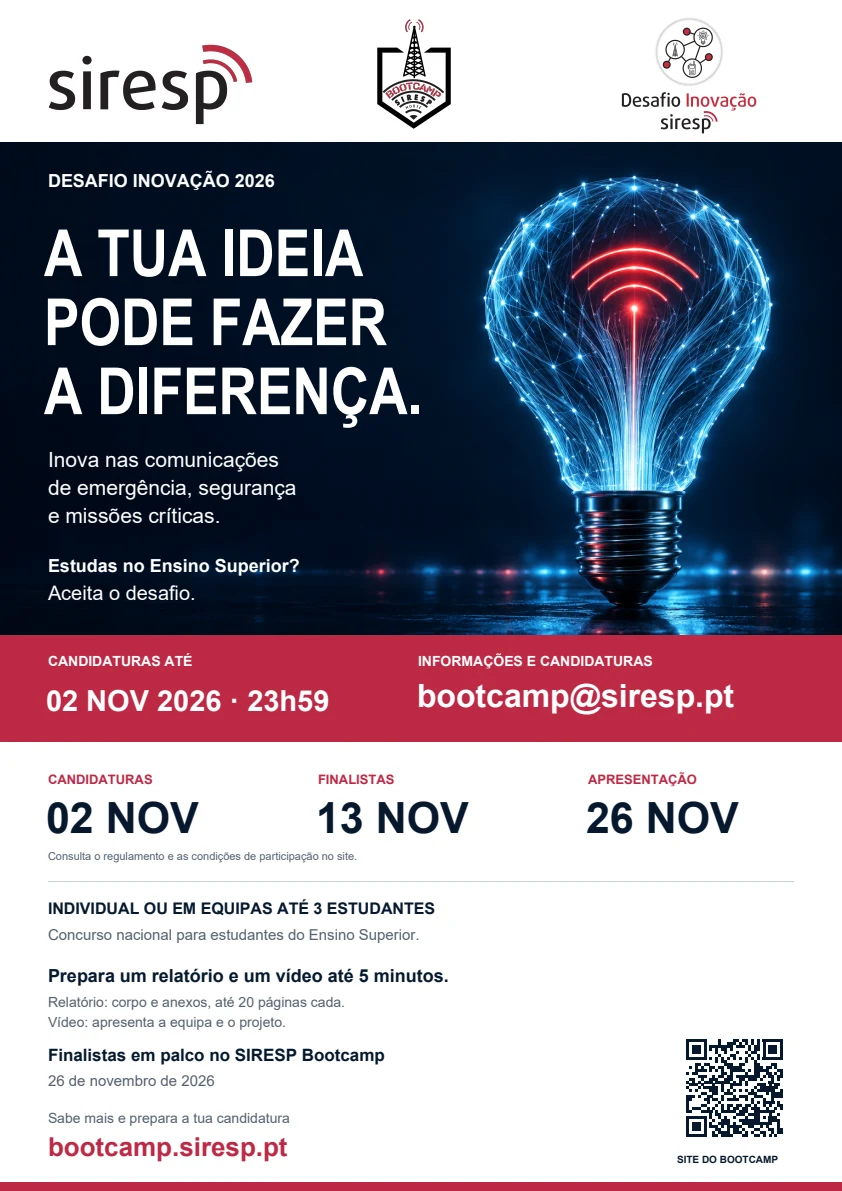 Cartaz original Desafio Inovação 2026; informação principal transcrita nesta página